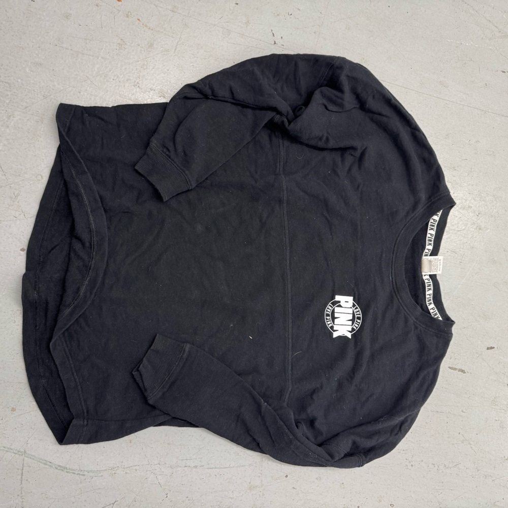 PINK Victoria's Secret Black Long Sleeve Tee